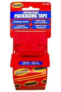PackRite - 2"x800" Clear Tape in a dispenser with cutter