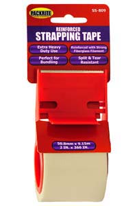 PackRite - 2"x10yds Strapping Tape w/Dispenser