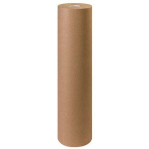 24" 40lb Brown Kraft Wrapping Paper Roll