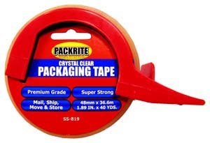 PackRite - 2"x40yds Clear Tape in disp 2.6mil