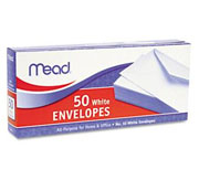 Mead #10 Plain White Envelopes - Click Image to Close